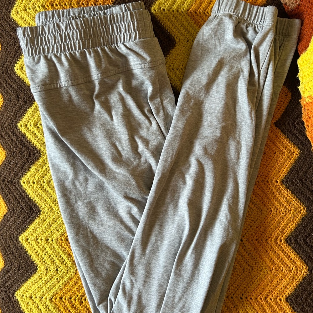 Women's Gray Elastic Waist Joggers